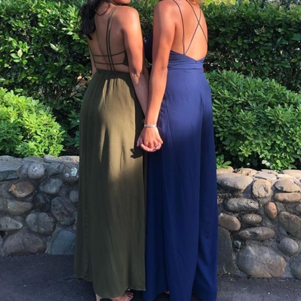 Olive green dress